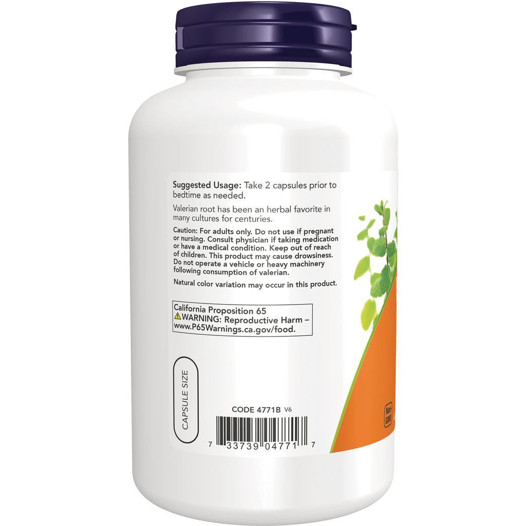 NWF716 | Back label of white supplement bottle showing suggested usage, warnings, and barcode - Thumbnail