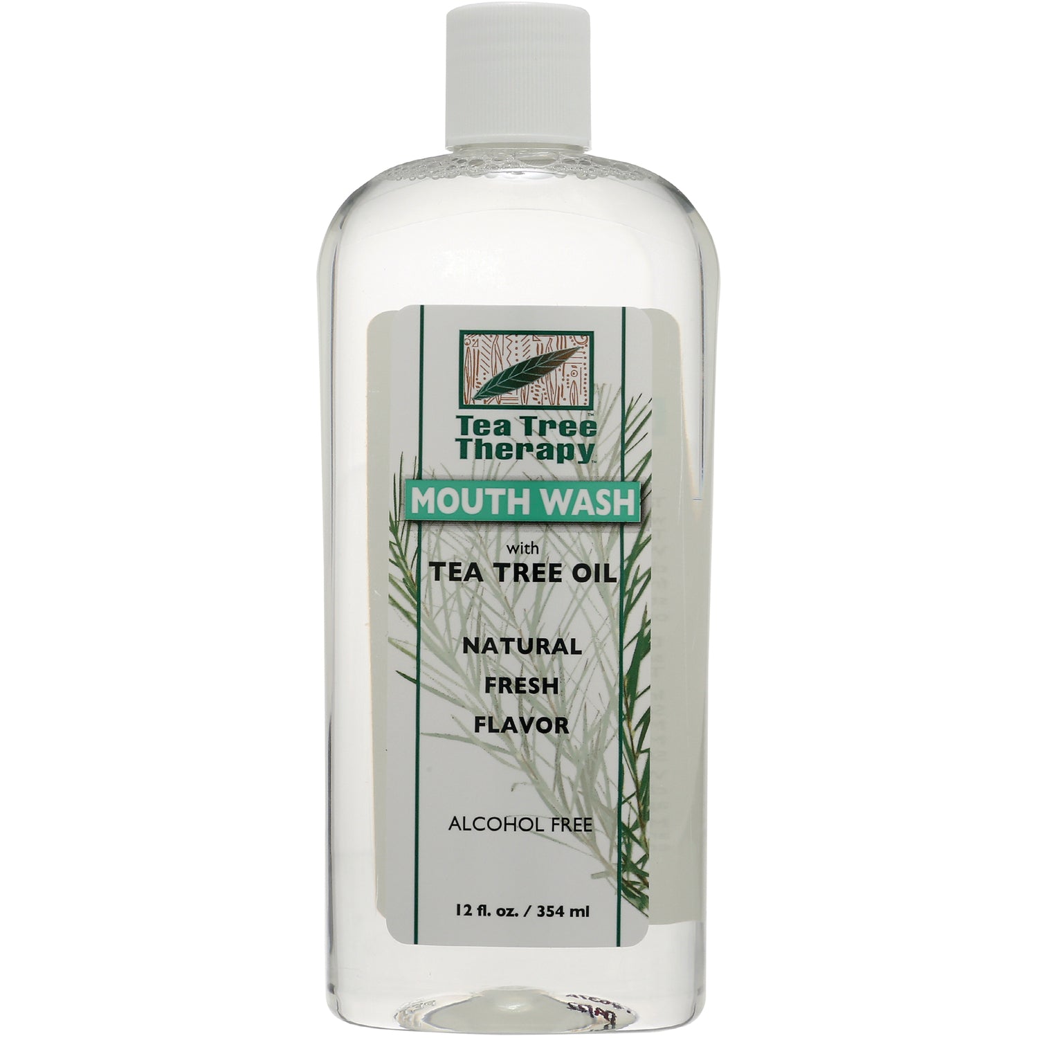TTT006 | Tea Tree Therapy Mouth Wash with Tea Tree Oil, alcohol free, Natural Fresh Flavor, 12 fl oz