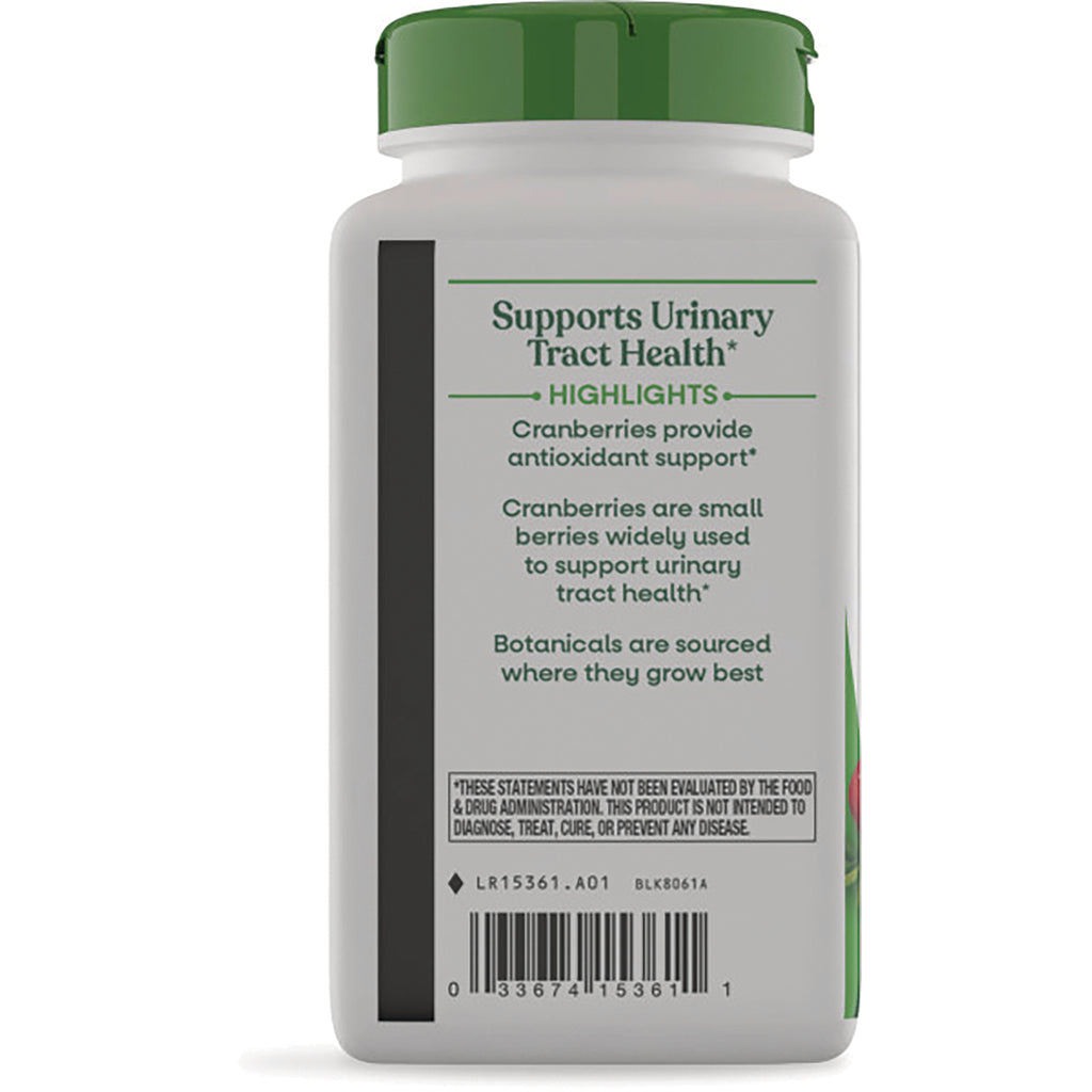 NW724 | Supports Urinary Tract Health highlights, cranberry benefits and barcode on bottle back label - Thumbnail