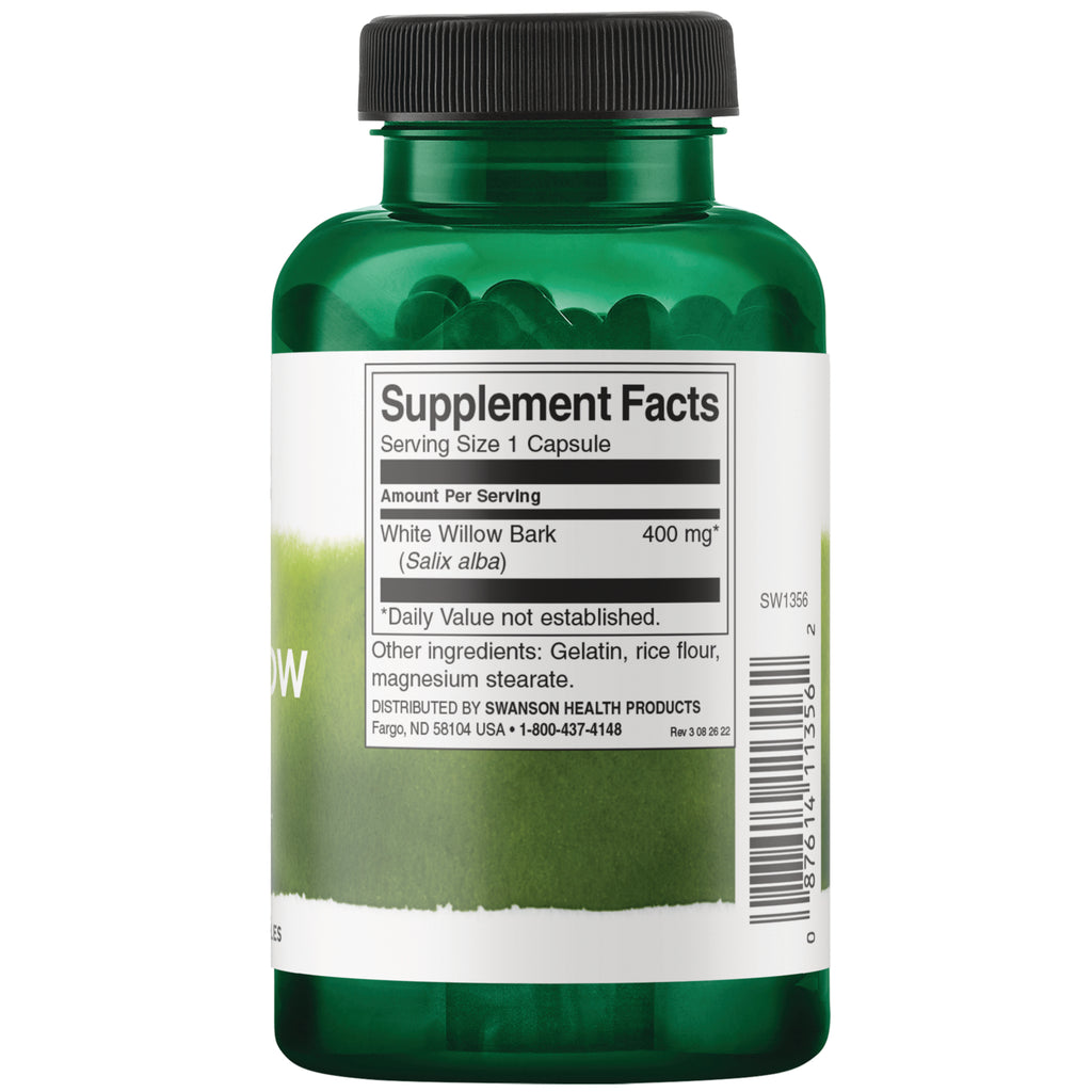 SW1356 | Back label with supplement facts and serving information - Thumbnail