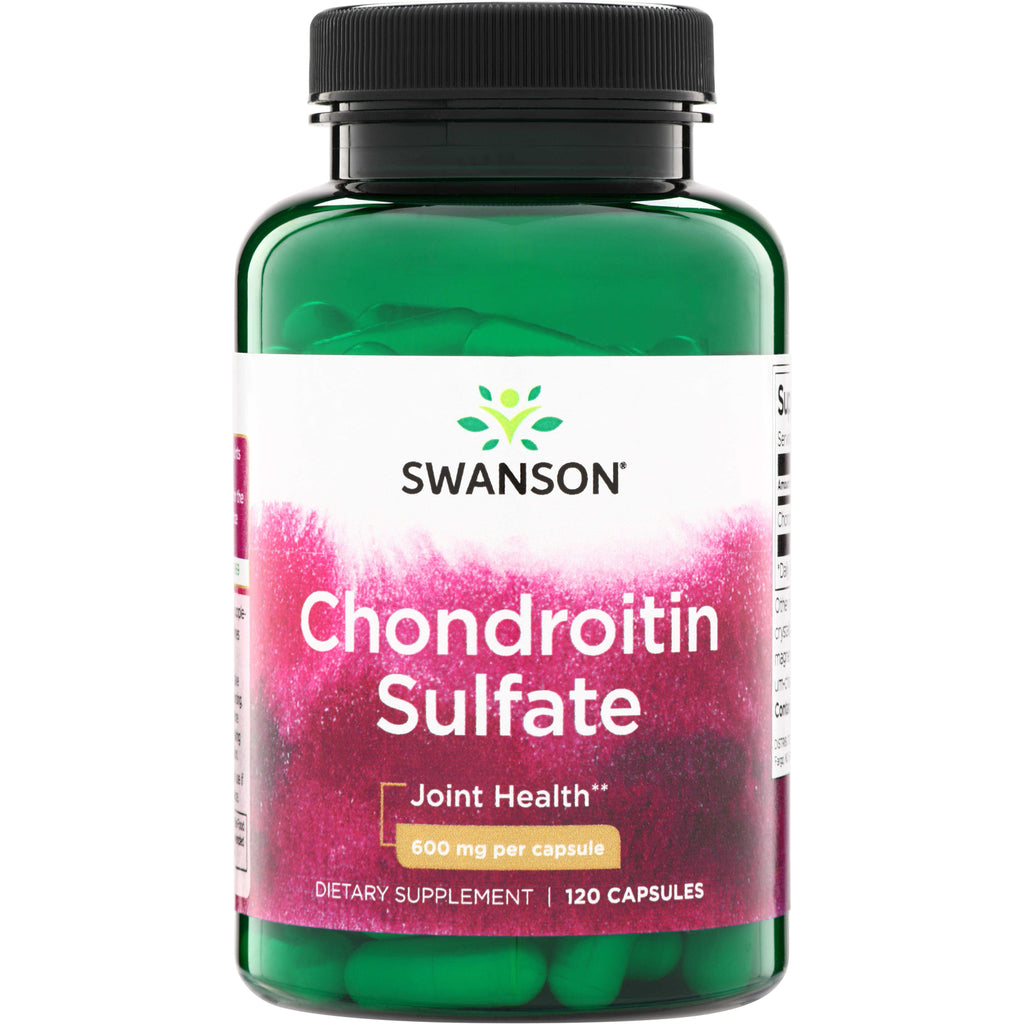 SW1930 | Swanson Chondroitin Sulfate, 600 mg per capsule, 120 capsules, front label 'Joint Health' - Thumbnail