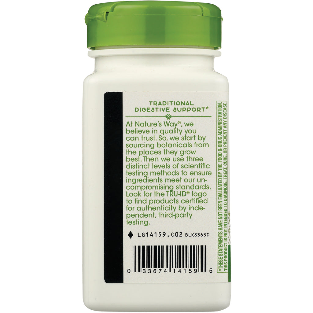 NW794 | bottle back label reading TRADITIONAL DIGESTIVE SUPPORT with product description text and barcode - Thumbnail