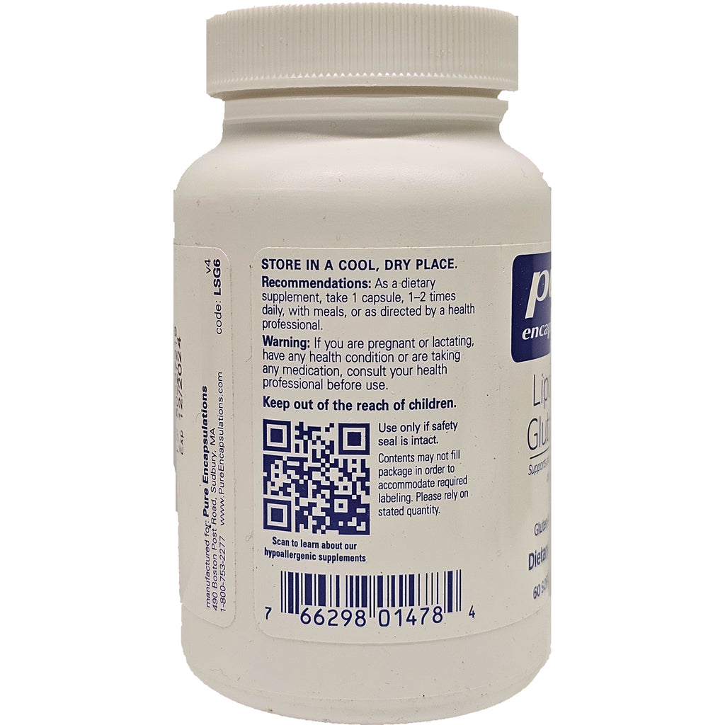 PRN129 | back of white supplement bottle showing storage instructions, warnings, QR code and barcode - Thumbnail