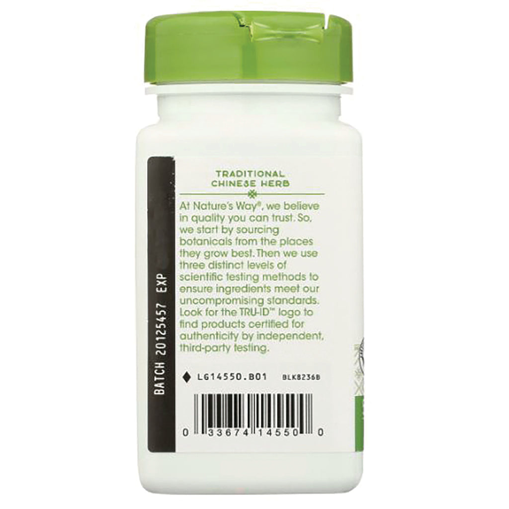 NW470 | back label of white supplement bottle with green cap showing product information, barcode, and batch code - Thumbnail