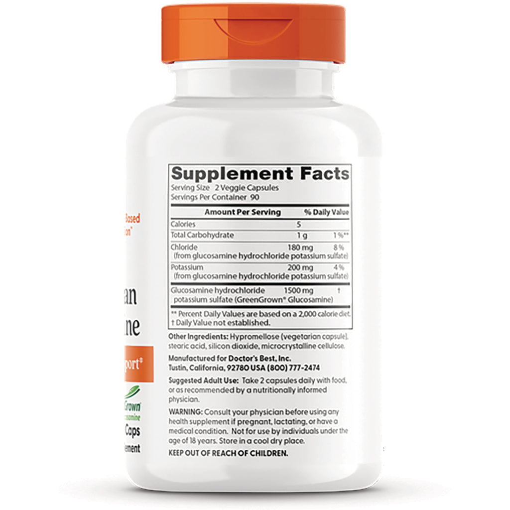 DB248 | Supplement Facts label and usage directions on back of white supplement bottle with orange cap - Thumbnail
