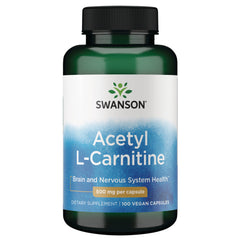 SW1649 | Swanson Acetyl L-Carnitine HCl 500 mg capsule