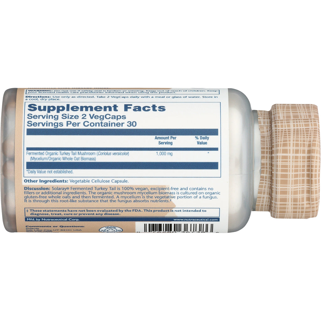 SLR467 | Back label with Supplement Facts, serving size 2 VegCaps, 30 servings - Thumbnail