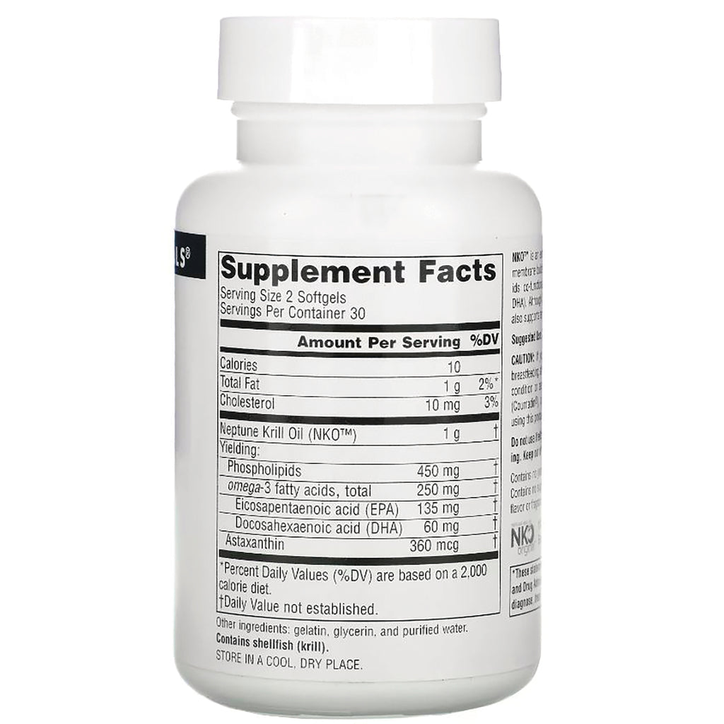 SN412 | Back label showing Supplement Facts panel and ingredients on bottle - Thumbnail