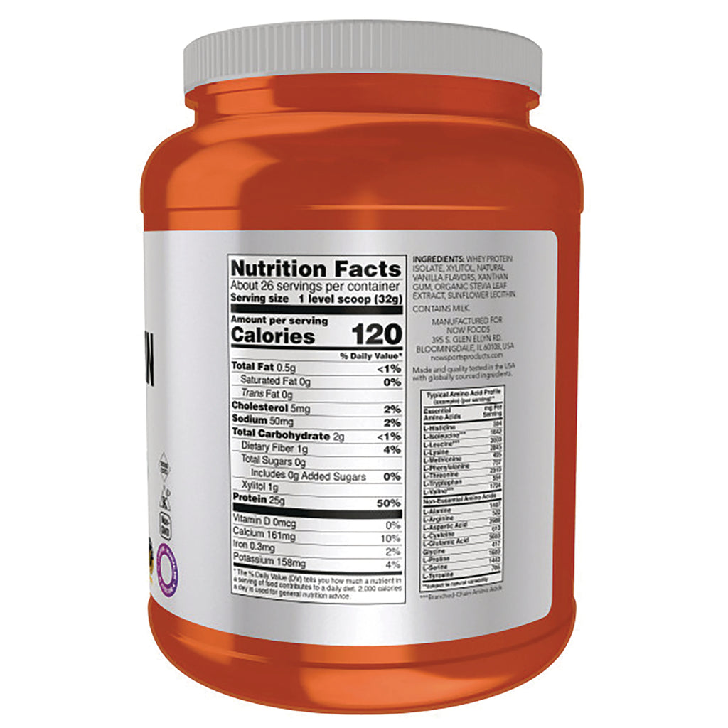 NWF1018 | Back of orange supplement jar showing Nutrition Facts label and ingredients - Thumbnail