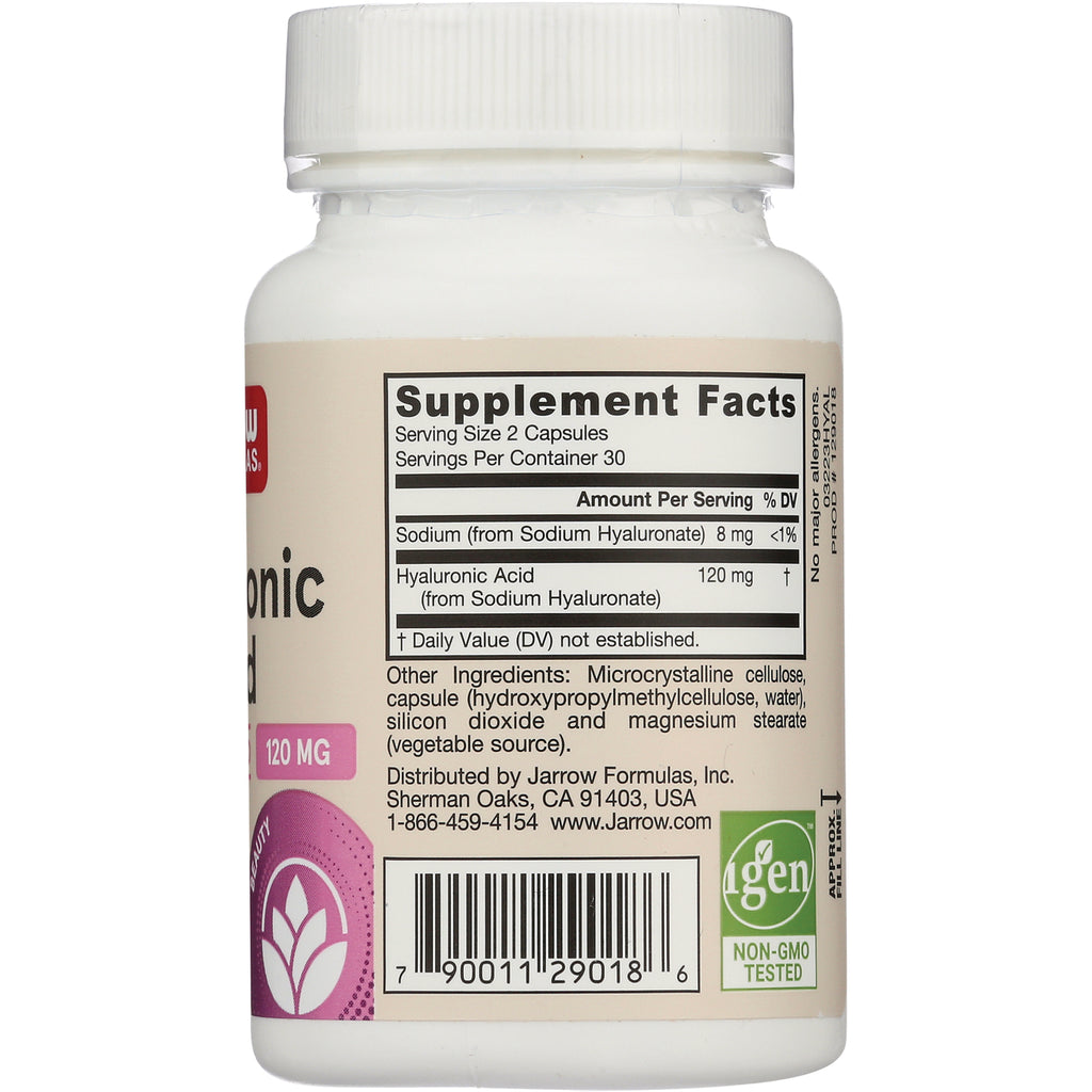 JR062 | back label showing Supplement Facts panel, ingredients list and barcode on white bottle - Thumbnail