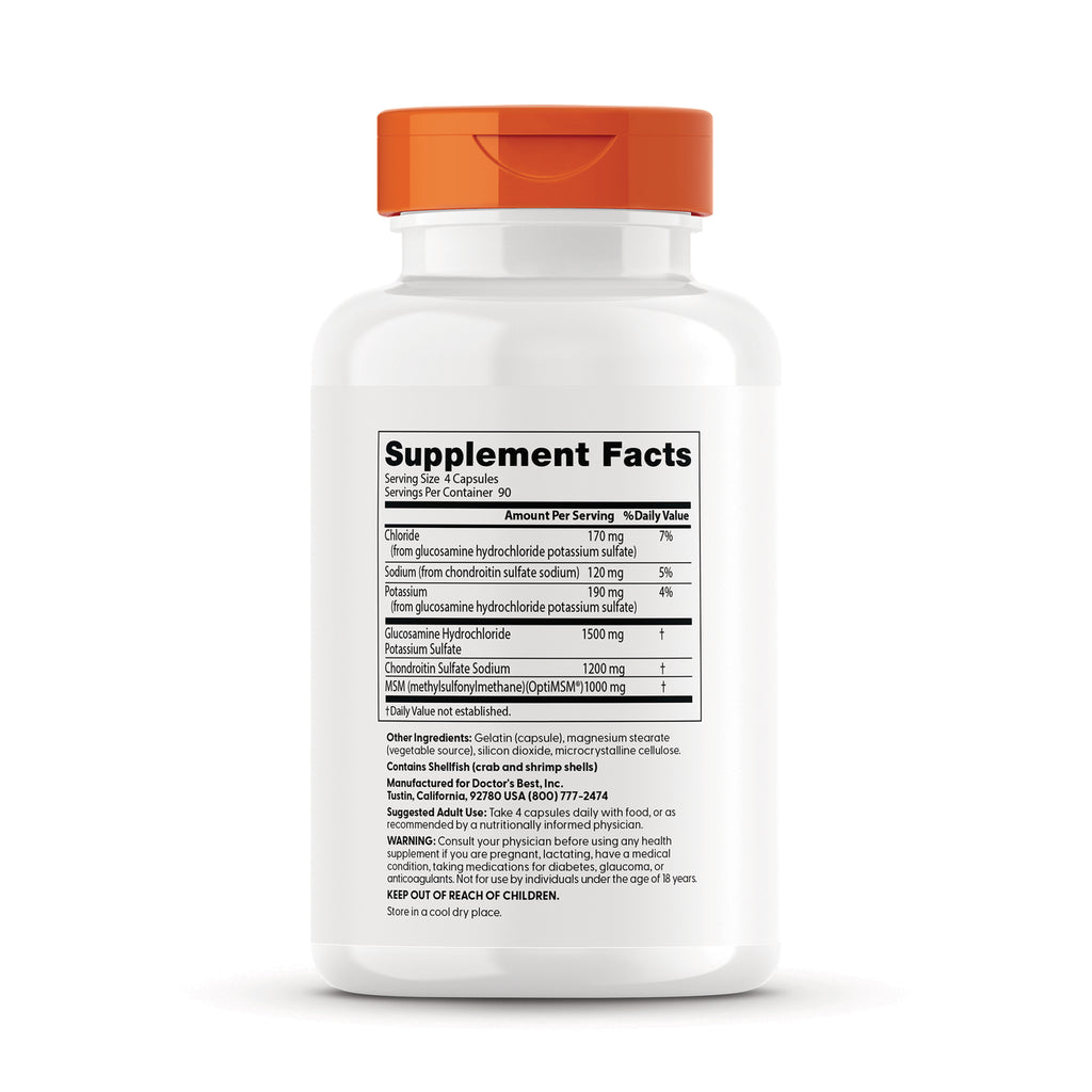 DB238 | White supplement bottle back showing Supplement Facts label with ingredients and nutrition table - Thumbnail