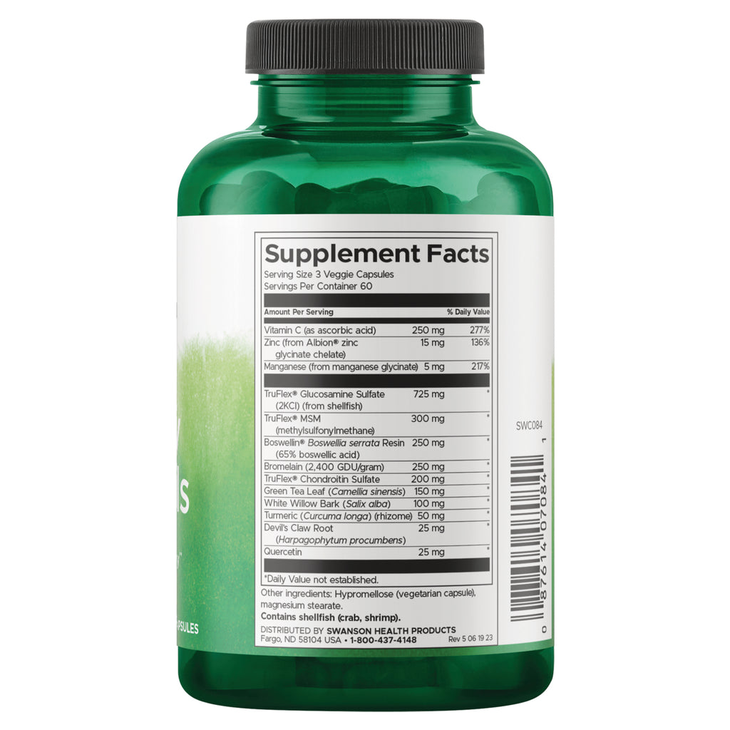 SWC084 | Back label with Supplement Facts - Thumbnail