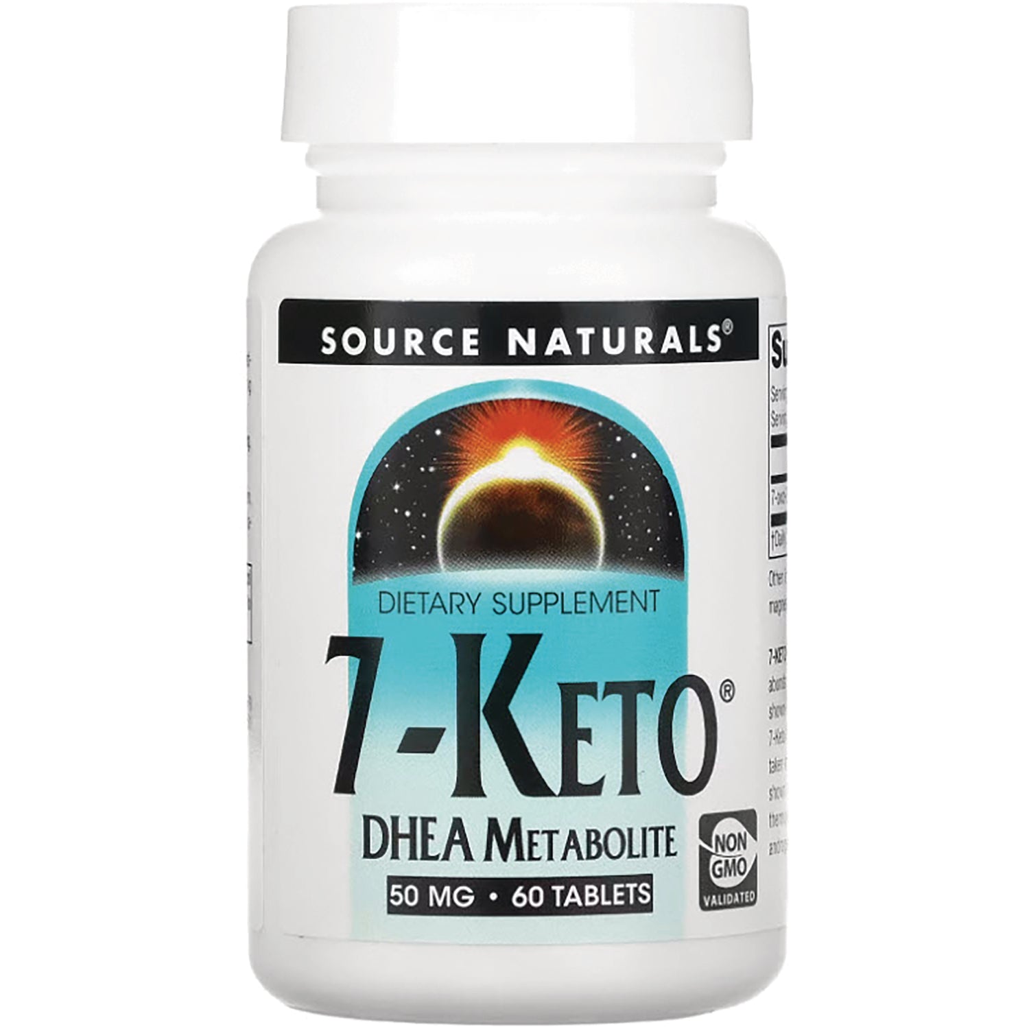 SN327 | Source Naturals 7-KETO DHEA Metabolite dietary supplement, 50 mg, 60 tablets