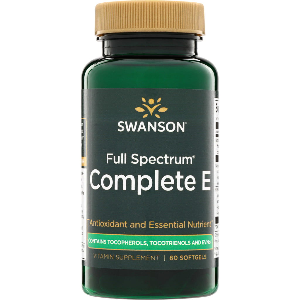 SWU156 | Swanson Full Spectrum Complete E vitamin supplement bottle, 60 softgels - Thumbnail