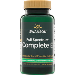SWU156 | Swanson Full Spectrum Complete E vitamin supplement bottle, 60 softgels
