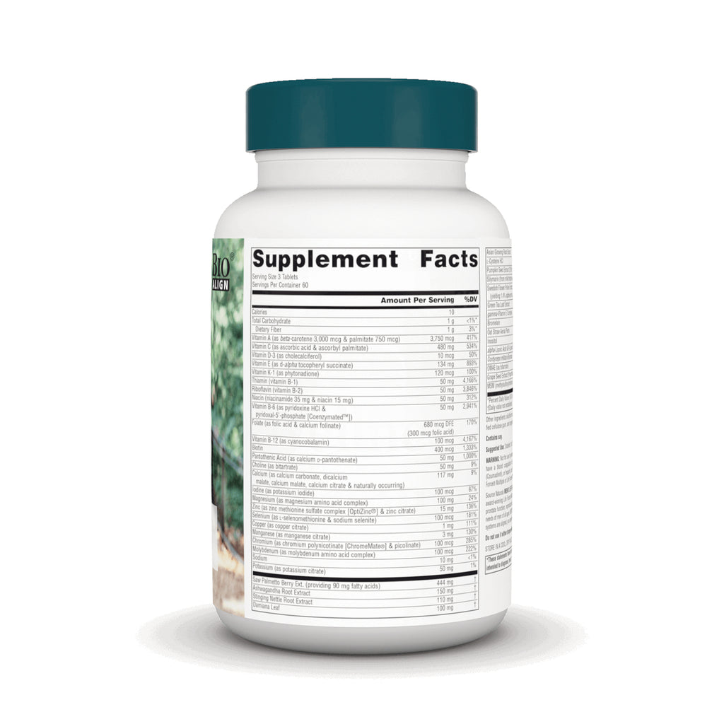 SN537 | Back label of dietary supplement bottle showing Supplement Facts and ingredients panel - Thumbnail