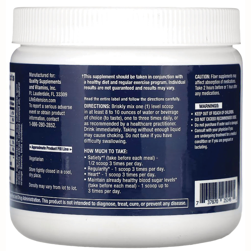 LE588 | back label of white supplement jar showing directions, warnings, and barcode - Thumbnail