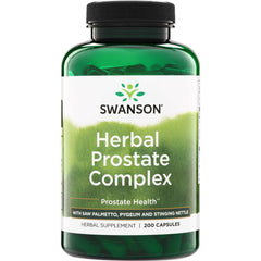 SW1684 | Swanson Herbal Prostate Complex, Prostate Health, with saw palmetto, pygeum and stinging nettle, 200 capsules