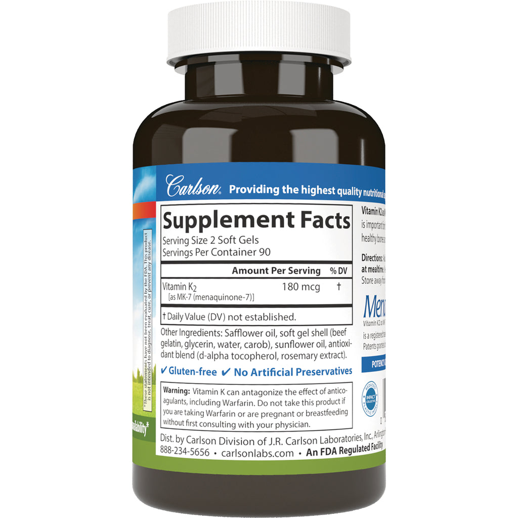 CSN307 | Bottle back label showing Supplement Facts panel, ingredients, and warning text - Thumbnail