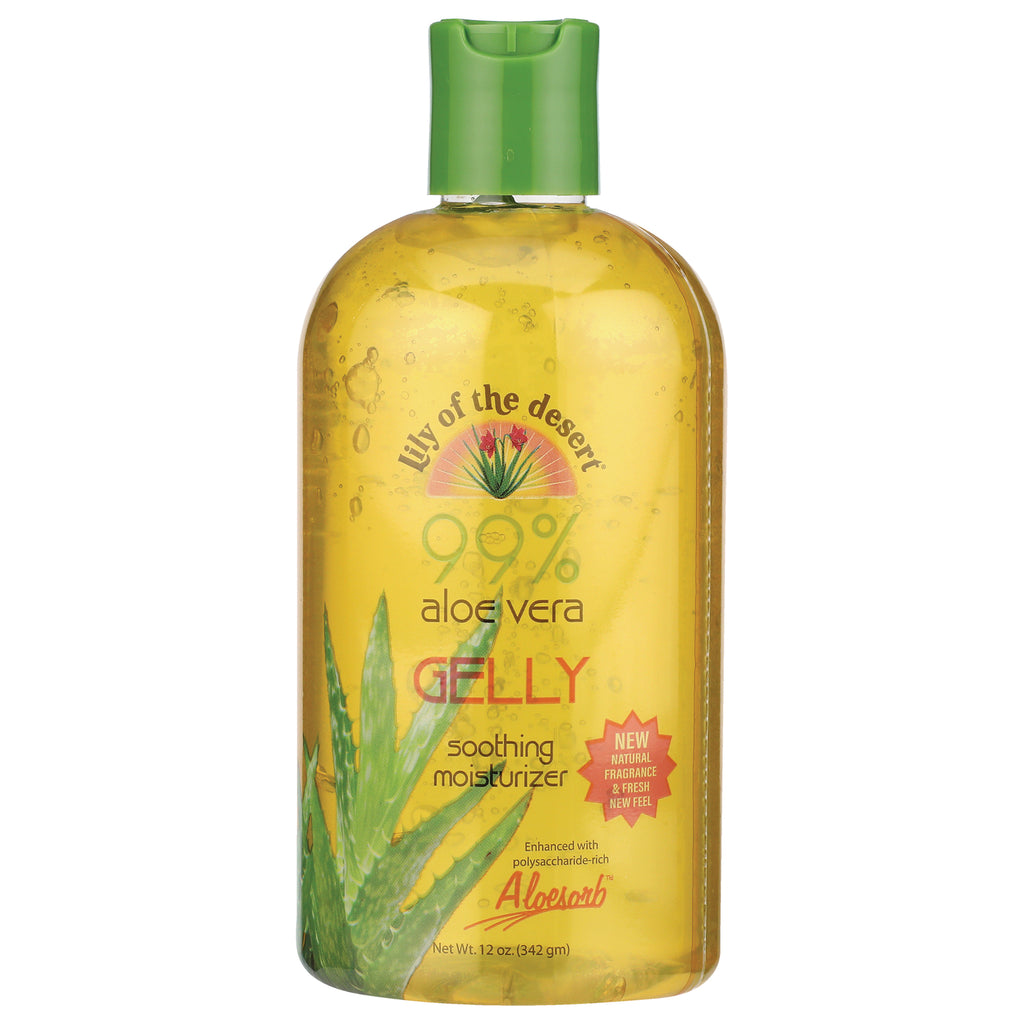 LIL030 | Lily of the Desert 99% aloe vera GELLY soothing moisturizer bottle with green cap - Thumbnail