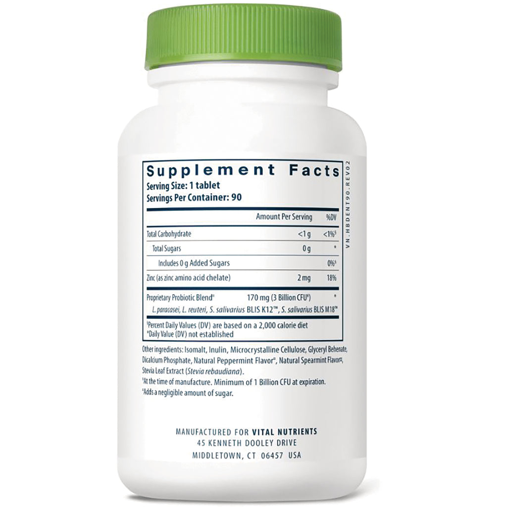 HYP005 | Back of white supplement bottle showing Supplement Facts label with serving size, ingredients and manufacturer information - Thumbnail