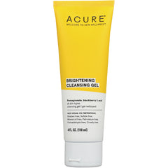 ACR007 | Acure Brightening Cleansing Gel tube, pomegranate, blackberry & acai, 4 fl oz (118 ml)