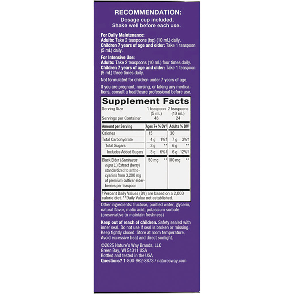 NW661 | Back label showing recommendation text and supplement facts panel on purple product box - Thumbnail