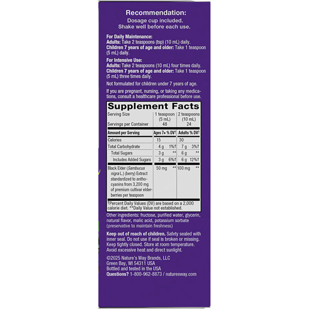 NW661 | Back label showing recommendation text and supplement facts panel on purple product box - Thumbnail