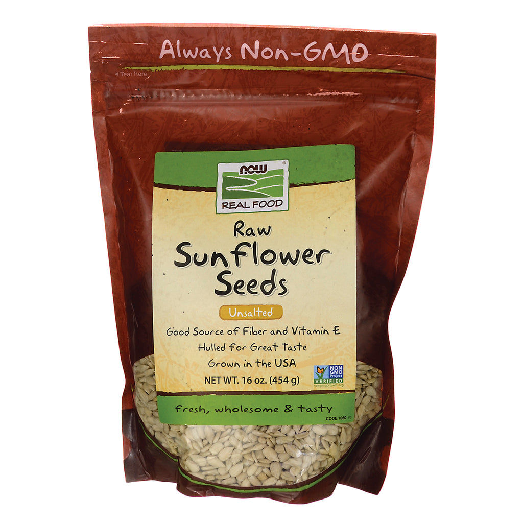 NWF1159 | Raw Sunflower Seeds unsalted 16 oz bag with clear window and Always Non-GMO label - Thumbnail