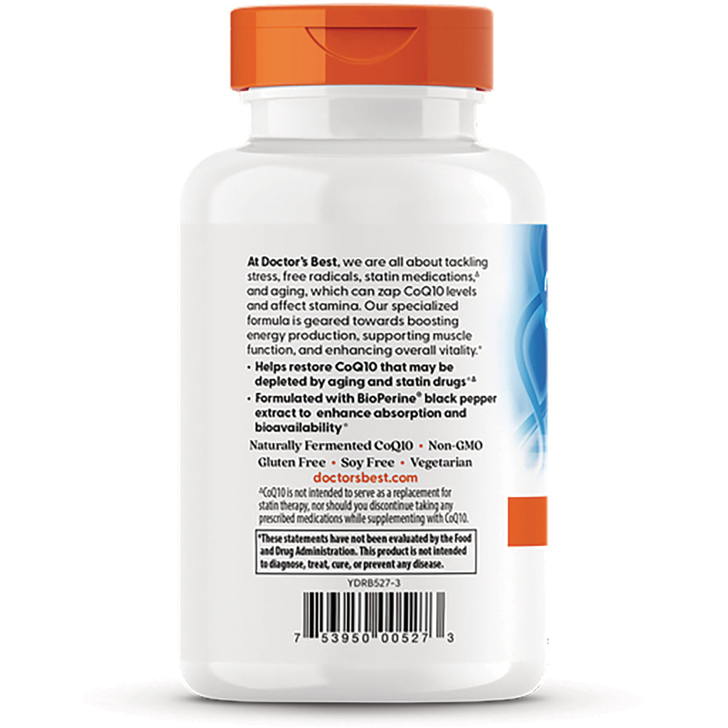 DB275 | Back of white supplement bottle with orange cap showing label text, doctorsbest.com, barcode and ingredient information - Thumbnail