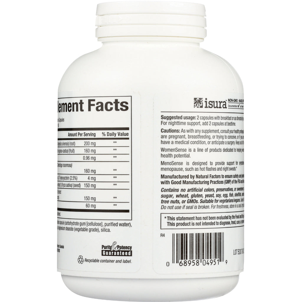 NFC112 | back label showing supplement facts, usage directions, cautions, and barcode on white bottle - Thumbnail