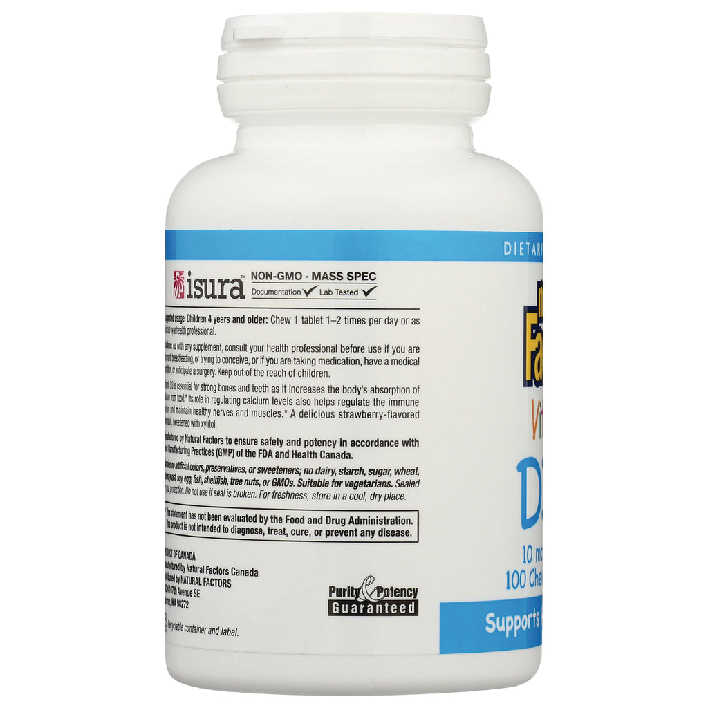 NFC126 | back label of white supplement bottle showing directions, warnings, and Purity & Potency Guaranteed logo - Thumbnail