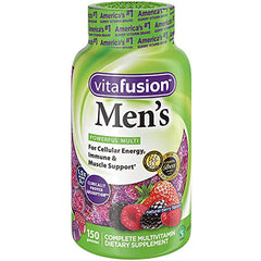 VFS017 | vitafusion Men's Powerful Multi gummies, 150 count, natural berry flavors multivitamin bottle front