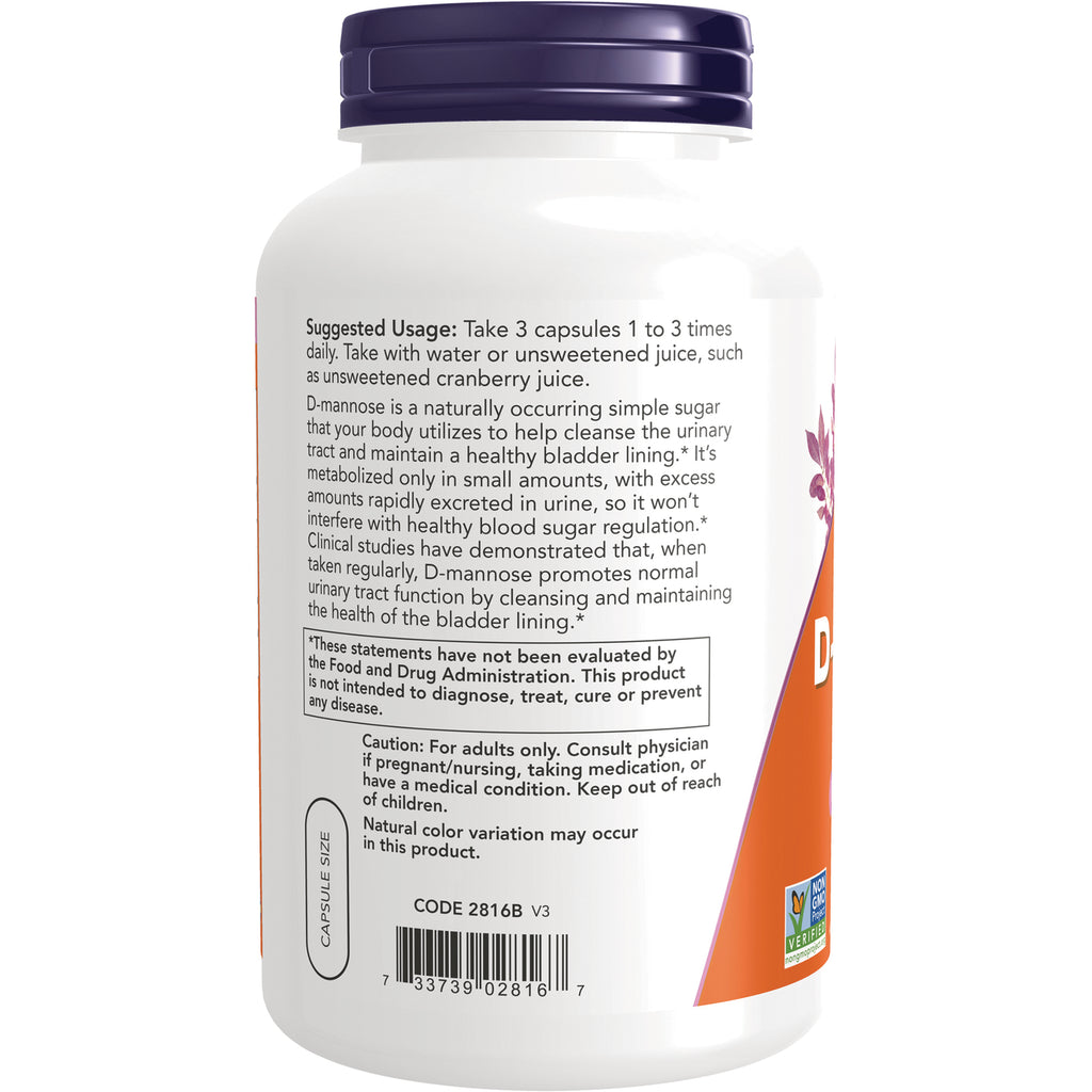 NWF1445 | Back label showing suggested usage, caution text, and barcode on white supplement bottle - Thumbnail