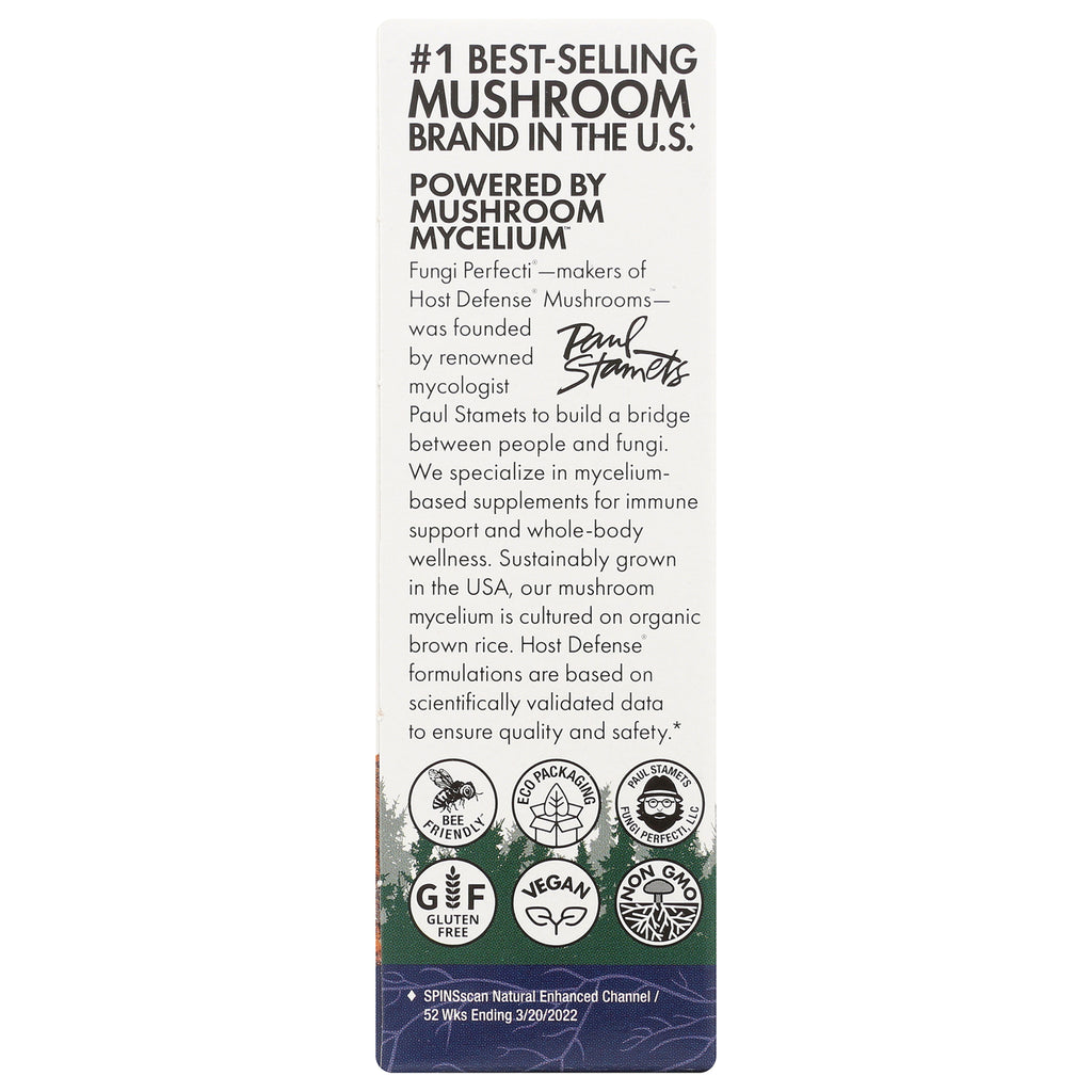 FUN001 | Back panel with #1 best-selling mushroom brand in the U.S. text and icons labeled BEE FRIENDLY, GLUTEN FREE, VEGAN, NON GMO - Thumbnail