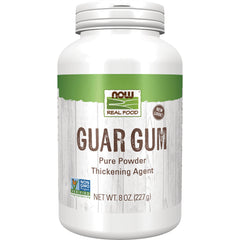 NWF1222 | NOW Real Food Guar Gum pure powder thickening agent 8 oz bottle Non-GMO Verified