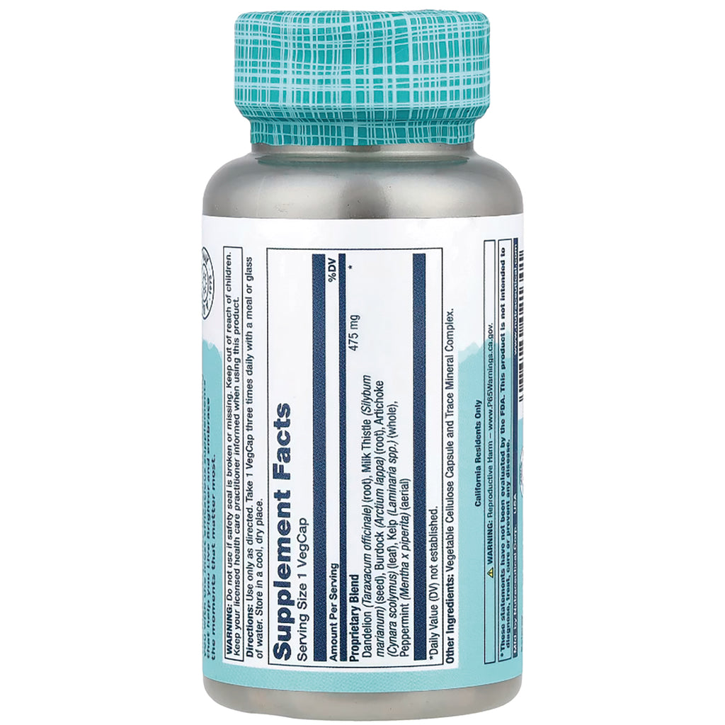 SLR219 | Back label showing Supplement Facts, ingredients, and warnings - Thumbnail