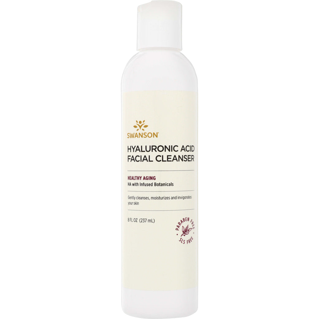 SW1445 | Swanson Hyaluronic Acid Facial Cleanser, Healthy Aging, 8 fl oz, paraben free SLS free - Thumbnail