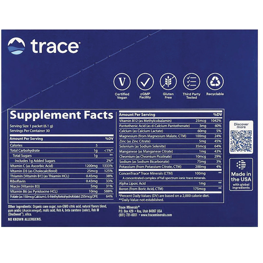 TM014 | Back panel with Supplement Facts, Certified Vegan, Gluten Free, cGMP, Third-Party Tested, Made in the USA - Thumbnail