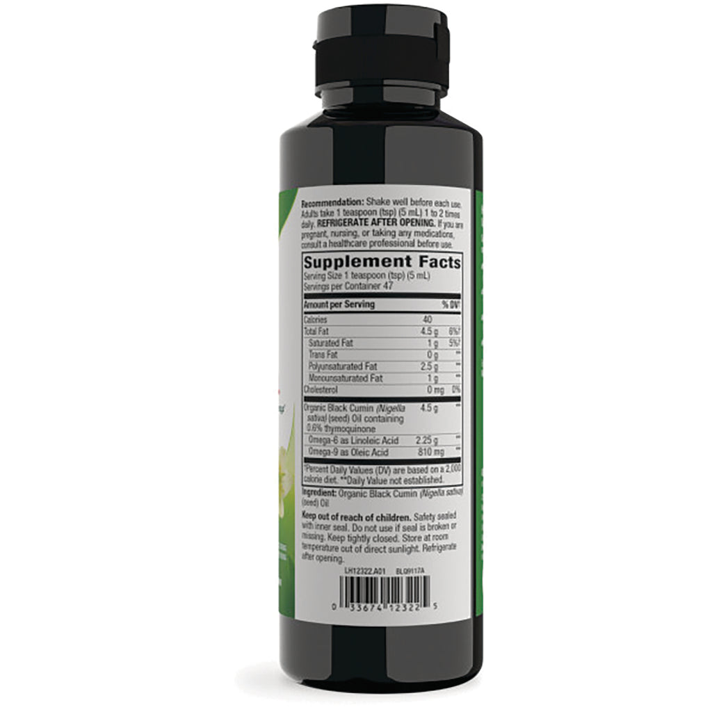 NW979 | back of dark bottle showing Supplement Facts label, nutrition panel and barcode - Thumbnail
