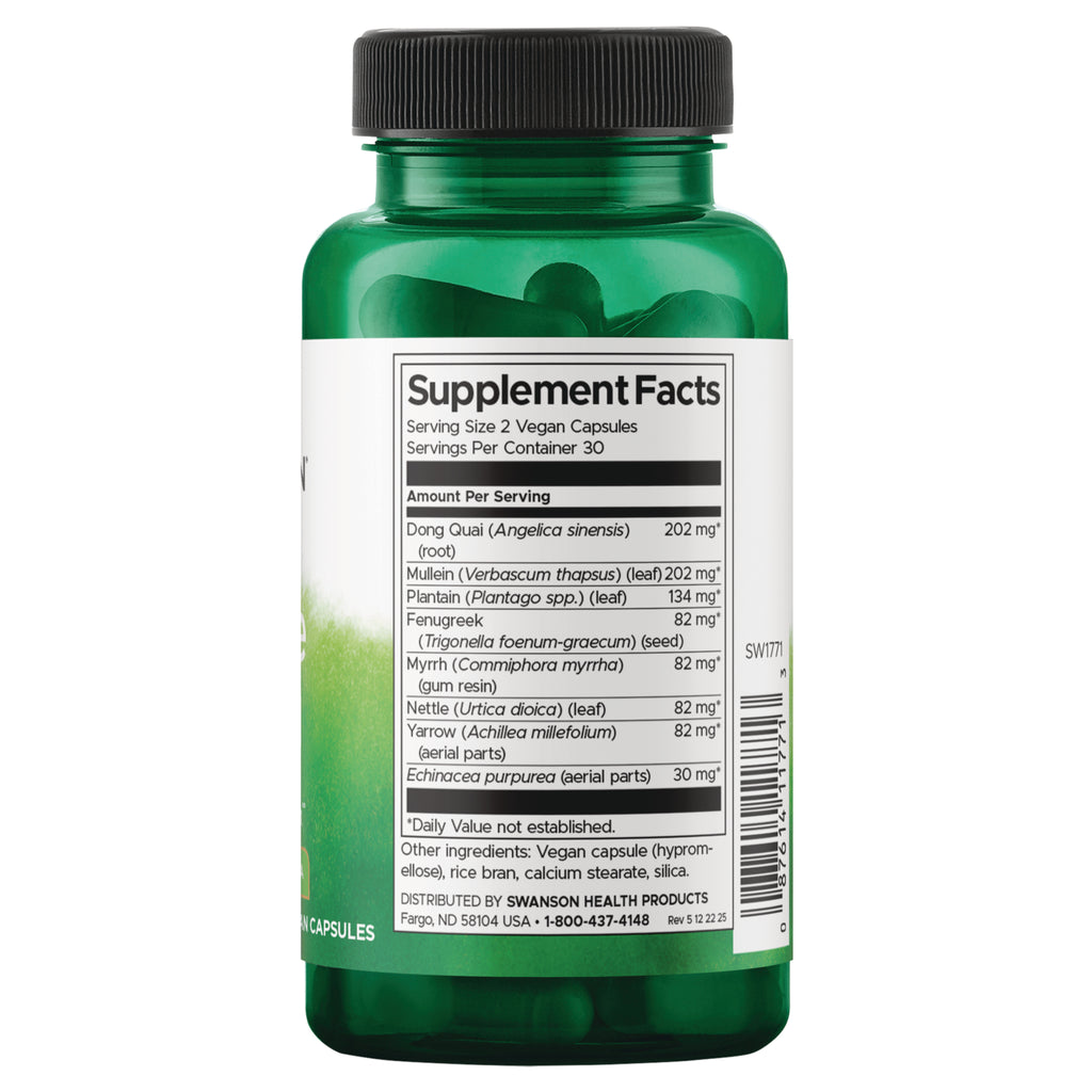 SW1771 | Back label with supplement facts and serving information - Thumbnail