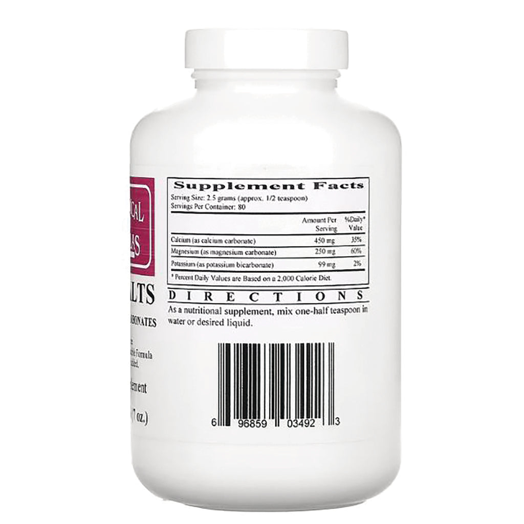 CRR013 | white supplement bottle back showing Supplement Facts panel, directions text and barcode - Thumbnail