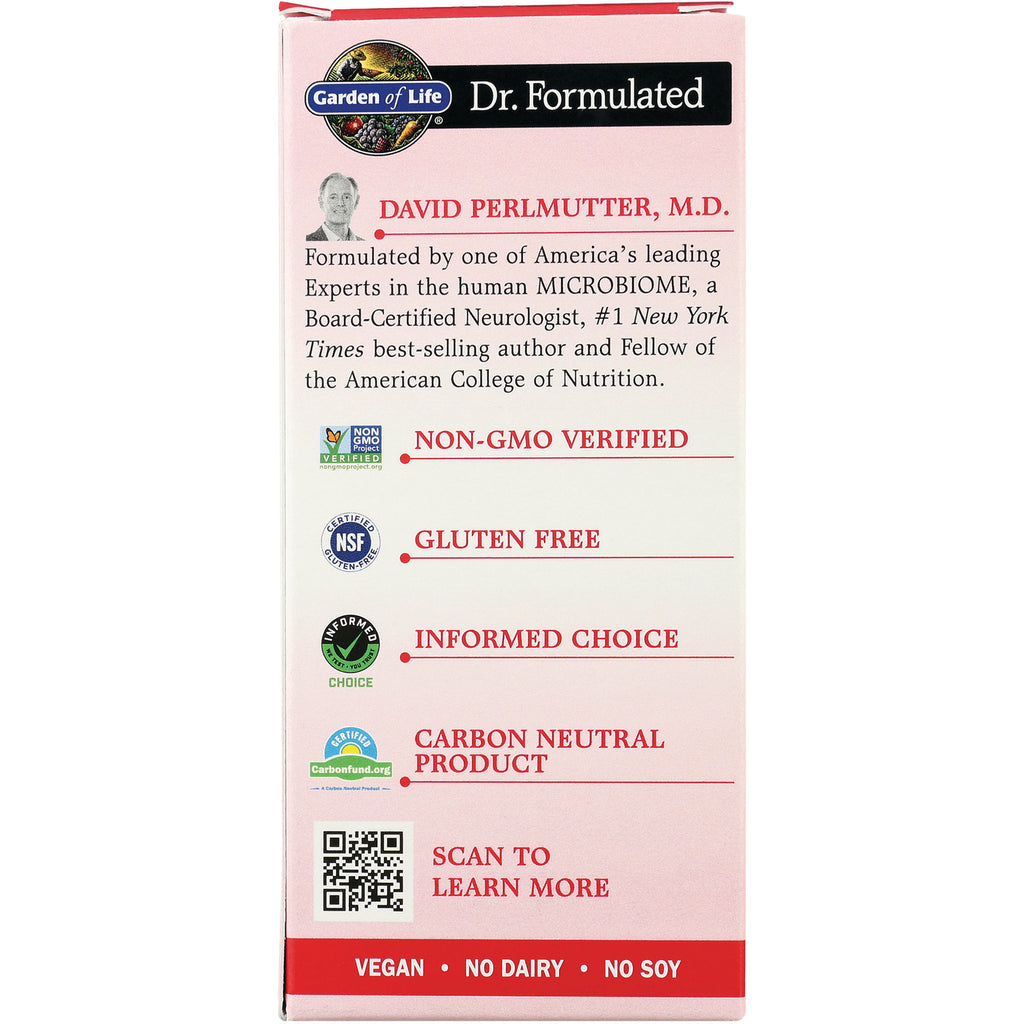 GLF362 | back panel listing Non-GMO Verified, Gluten Free, Informed Choice, Carbon Neutral Product, QR code, vegan no dairy no soy - Thumbnail