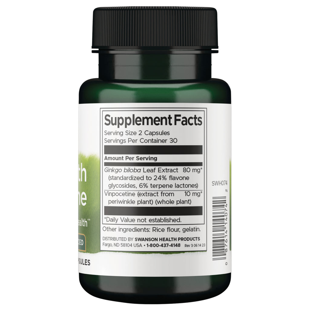 SWH074 | Back label with Supplement Facts - Thumbnail