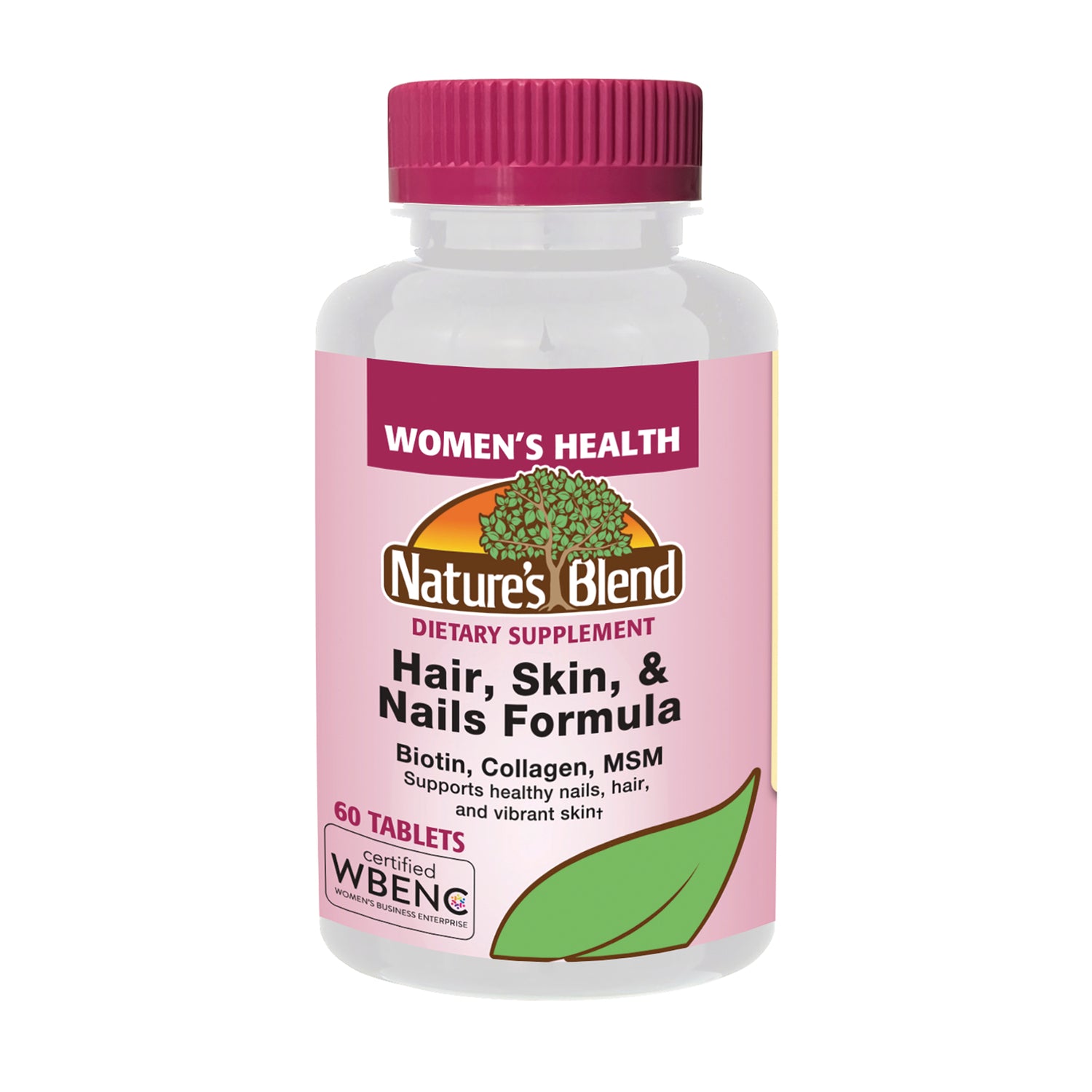 NAB135 | Nature's Blend Women's Health Hair, Skin & Nails Formula bottle, 60 tablets