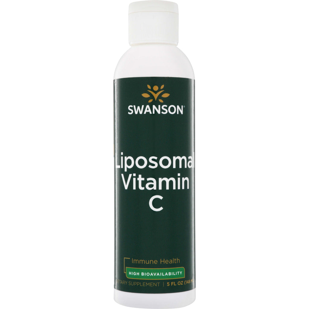 SWU904 | Swanson Liposomal Vitamin C, 5 fl oz bottle front showing Immune Health and High Bioavailability - Thumbnail