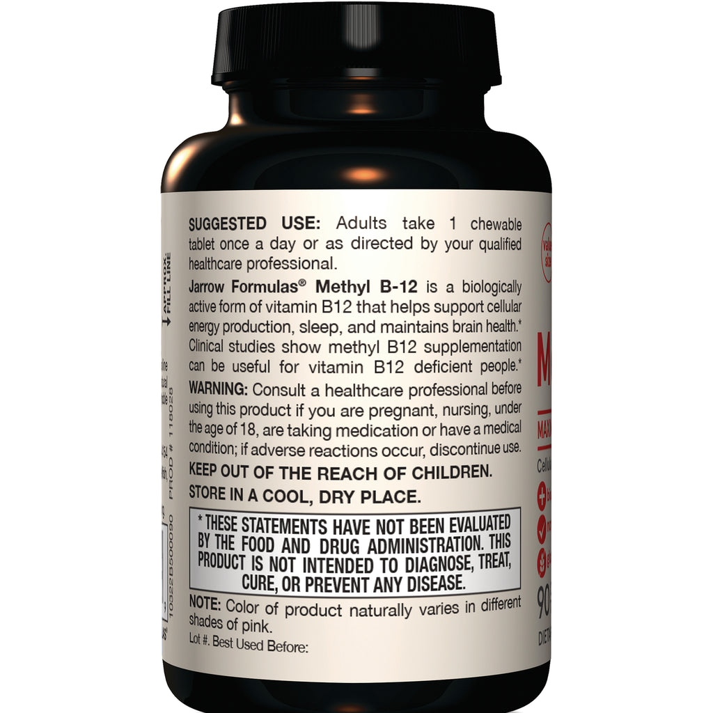 JR361 | Back label of supplement bottle showing suggested use, warnings, storage instructions, and FDA disclaimer - Thumbnail