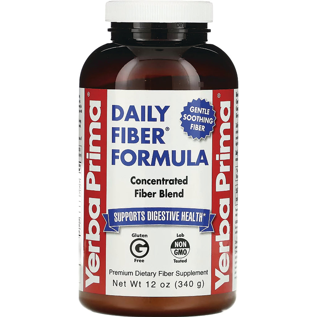 YP006 | Yerba Prima Daily Fiber Formula bottle, Concentrated Fiber Blend, Supports Digestive Health, 12 oz - Thumbnail