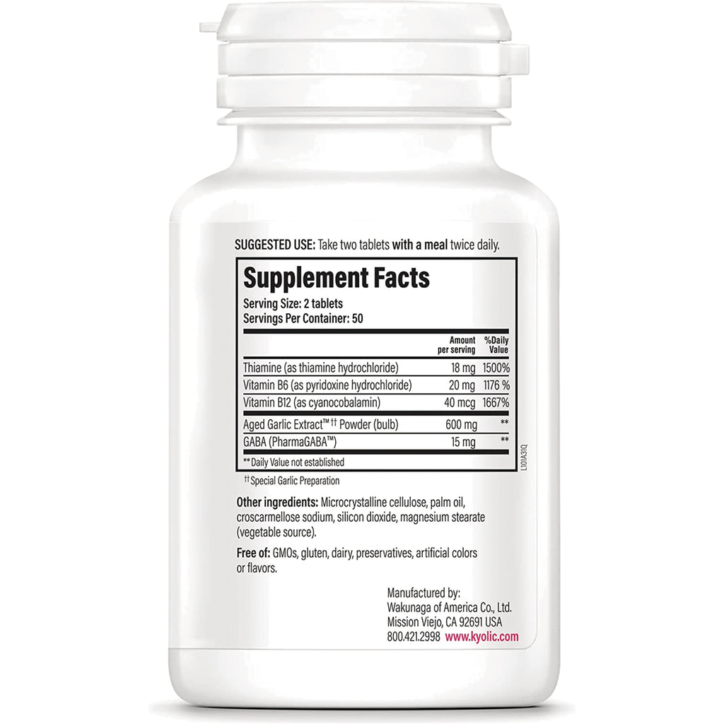 KY098 | Back label showing Supplement Facts panel with serving size, ingredients, other ingredients and manufacturer info - Thumbnail