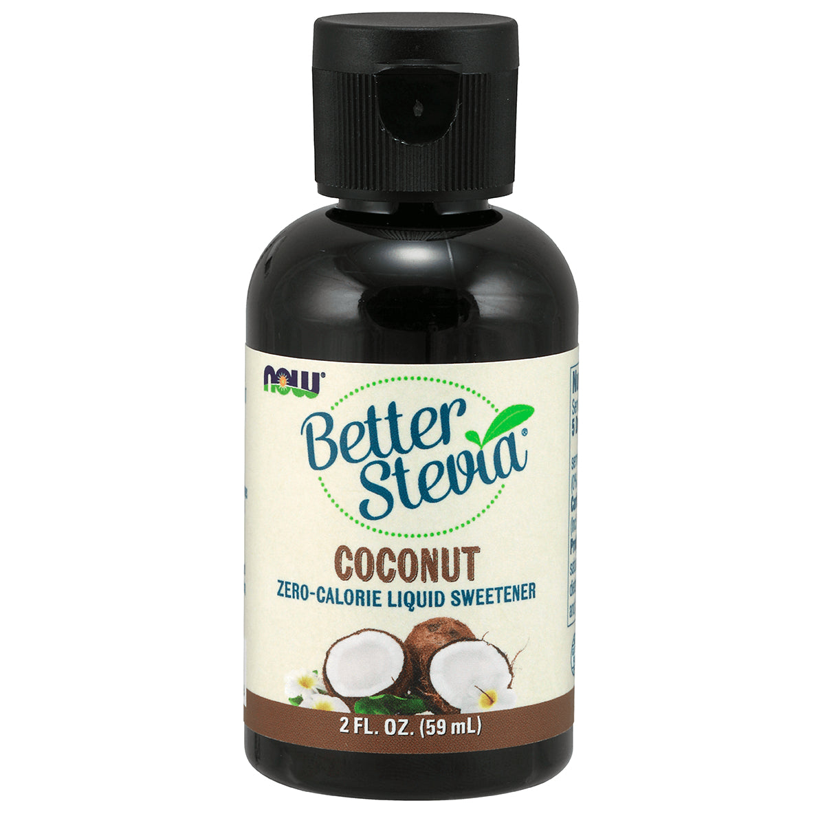NWF1166 | Better Stevia coconut zero-calorie liquid sweetener bottle, 2 fl oz